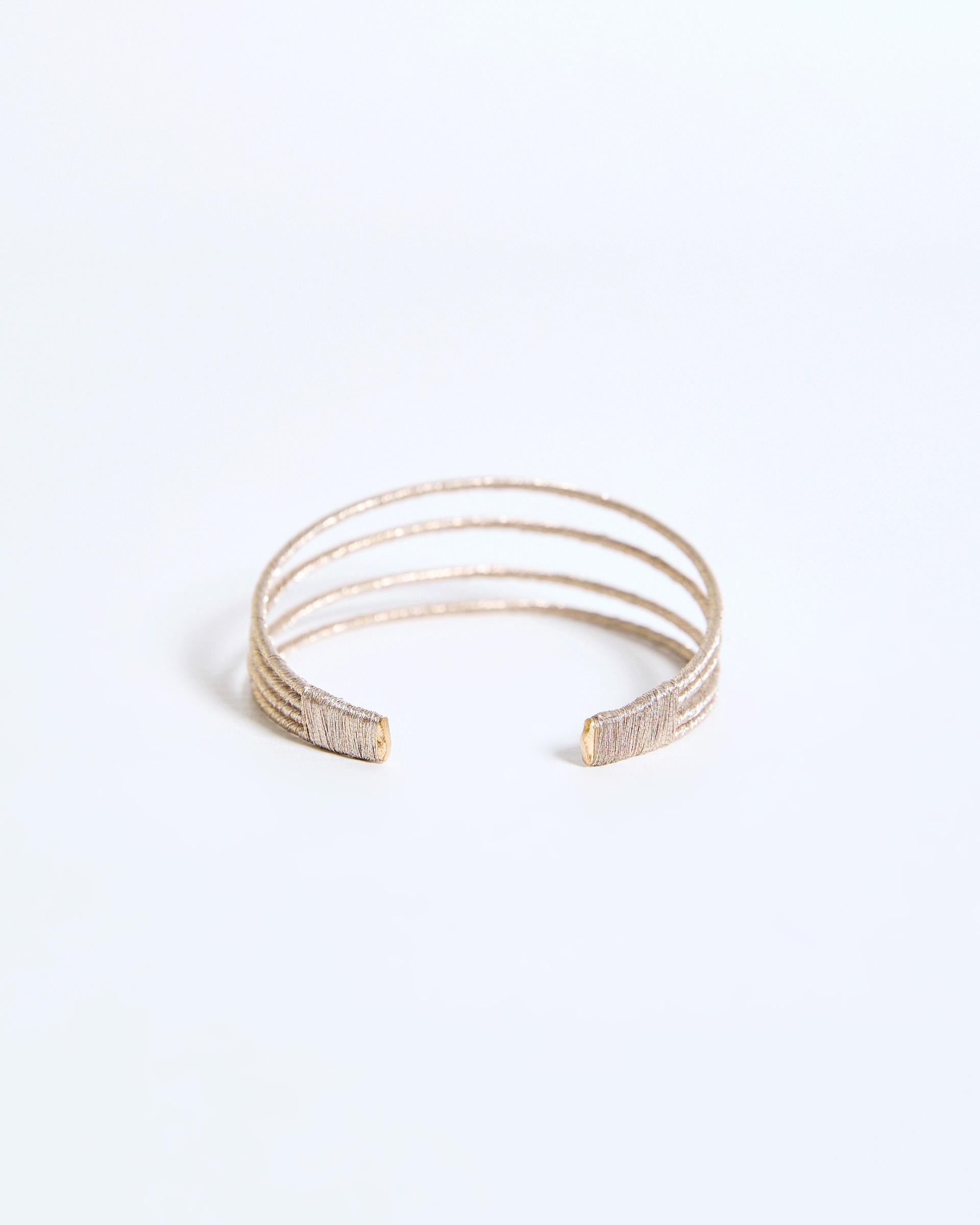 PULSERA TIRAS LUREX