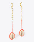 Pendientes Concha Naranja