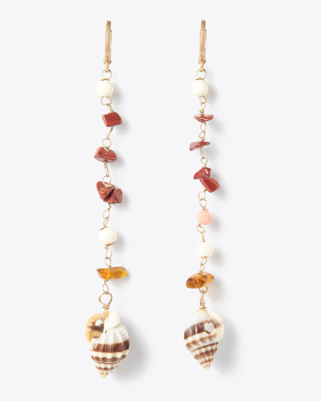 Pendientes Caracola Rosa