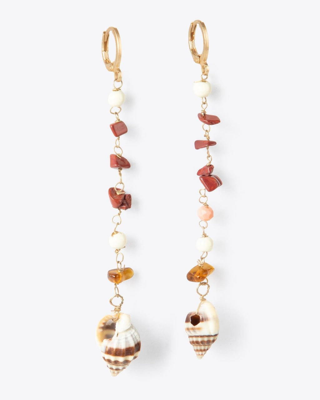 Pendientes Caracola Rosa