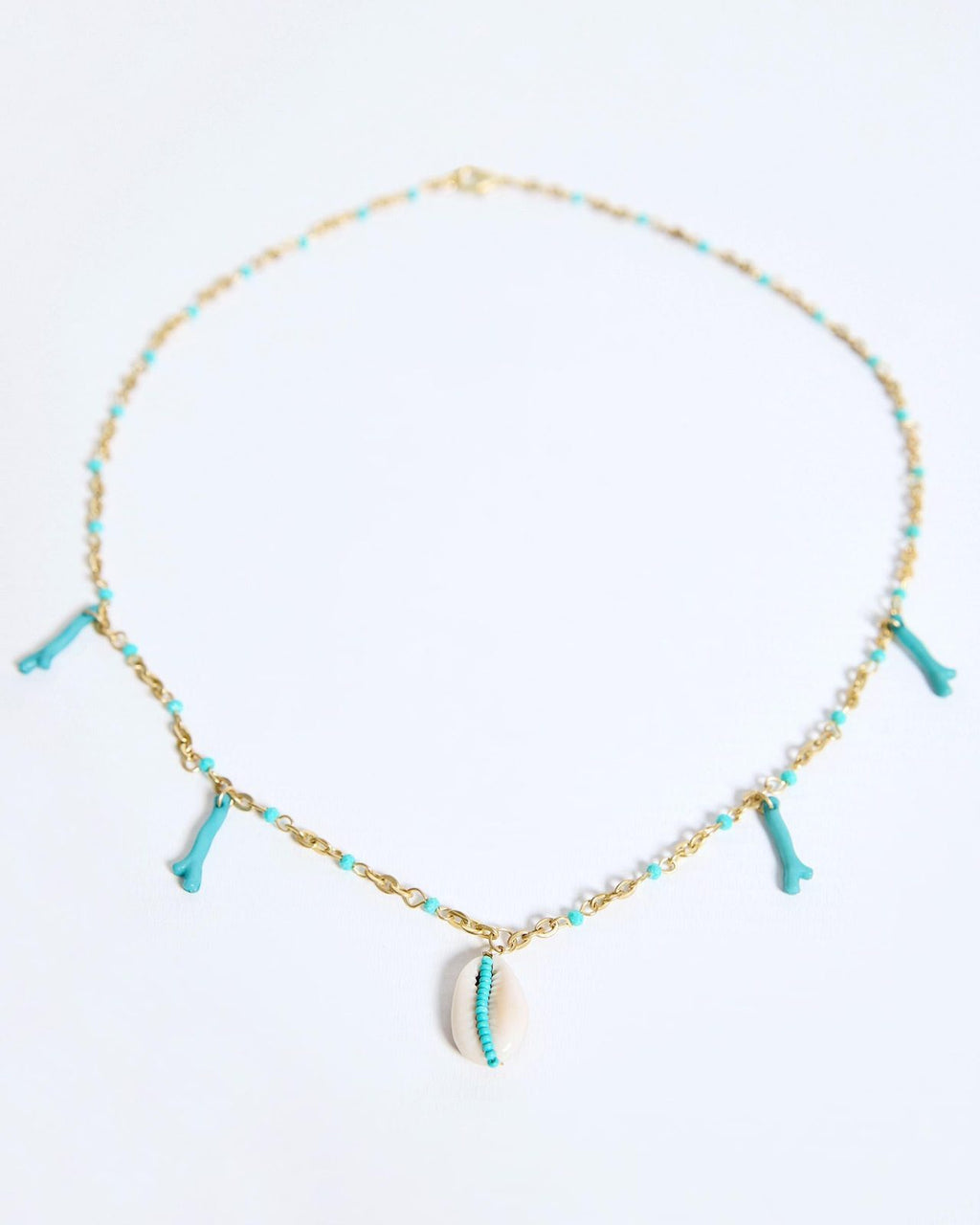 Collar Concha Verde Agua