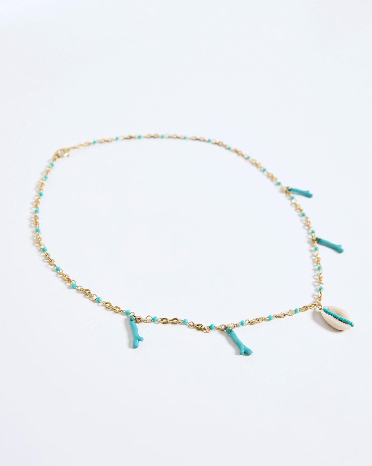 Collar Concha Verde Agua