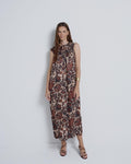 VESTIDO LARGO FRUNCE ESCOTE