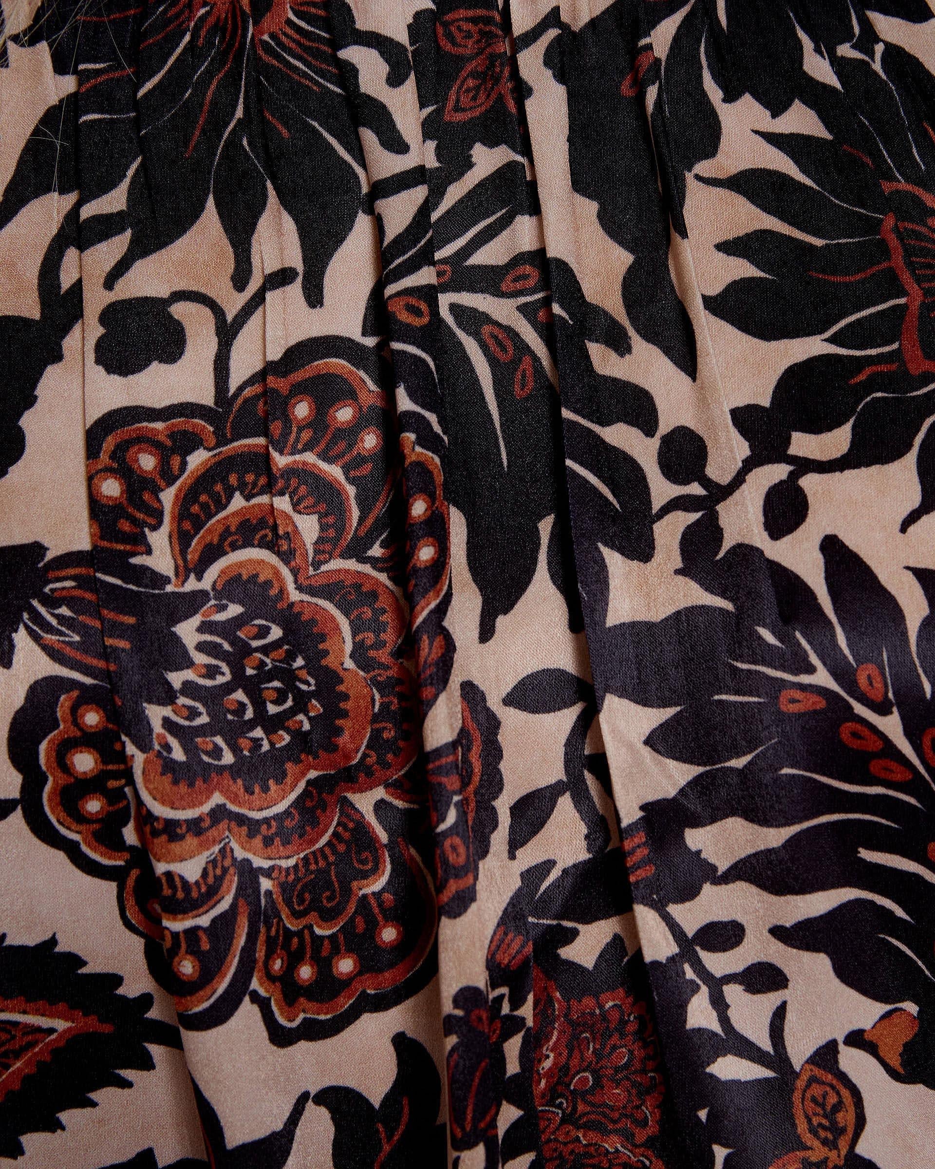 VESTIDO LARGO FRUNCE ESCOTE