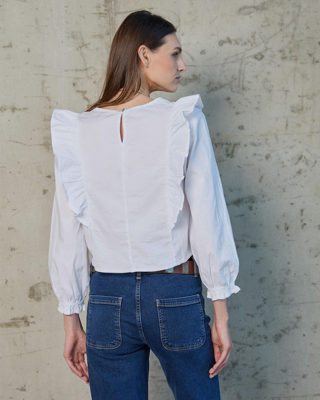 BLUSA FRUNCIDO VOLANTE