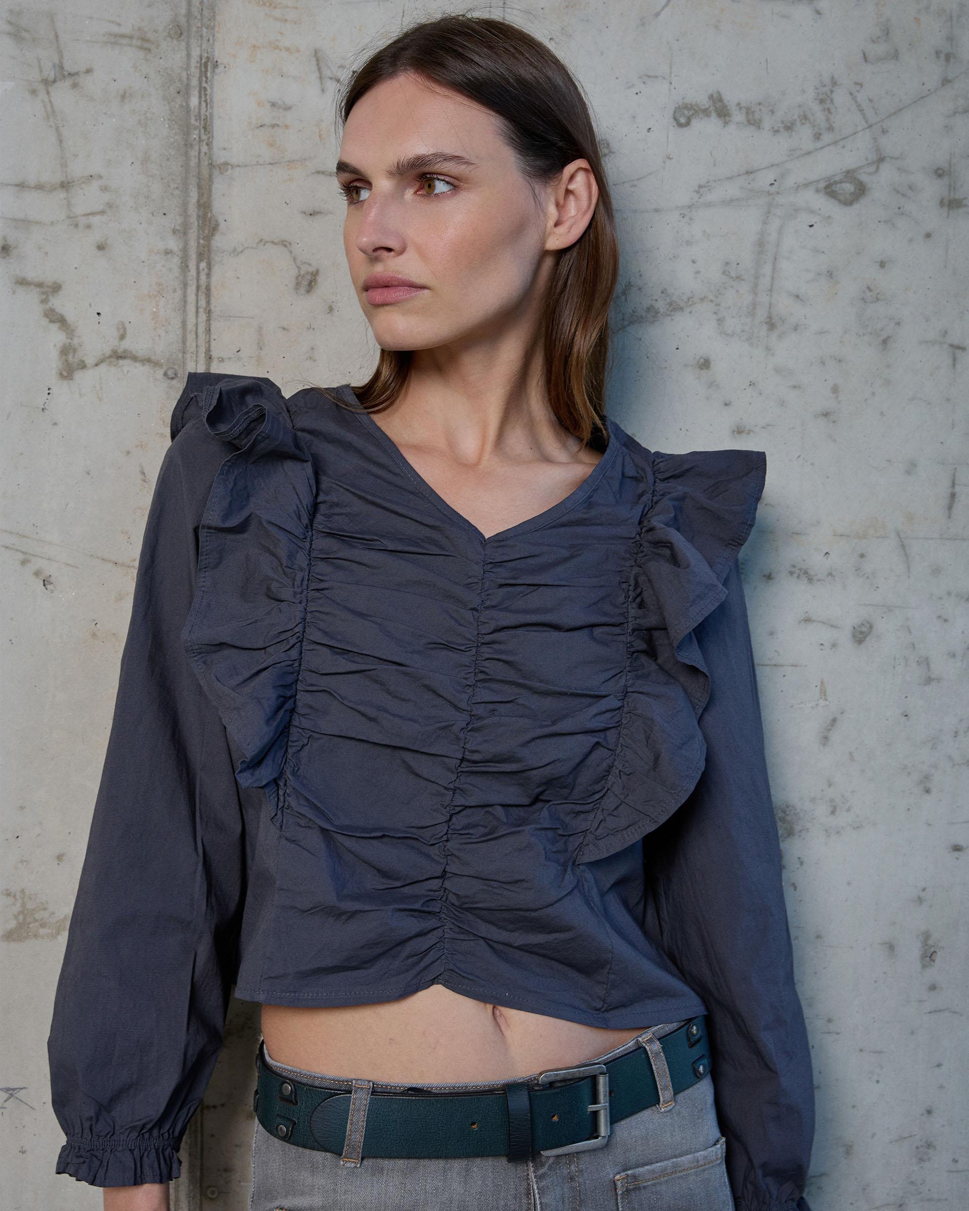 BLUSA FRUNCIDO VOLANTE