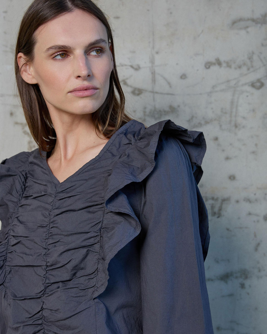 BLUSA FRUNCIDO VOLANTE