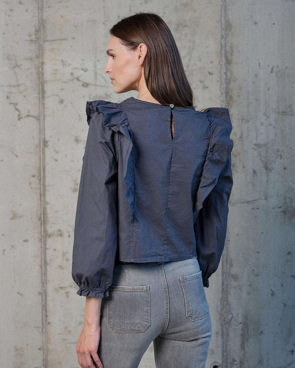 BLUSA FRUNCIDO VOLANTE