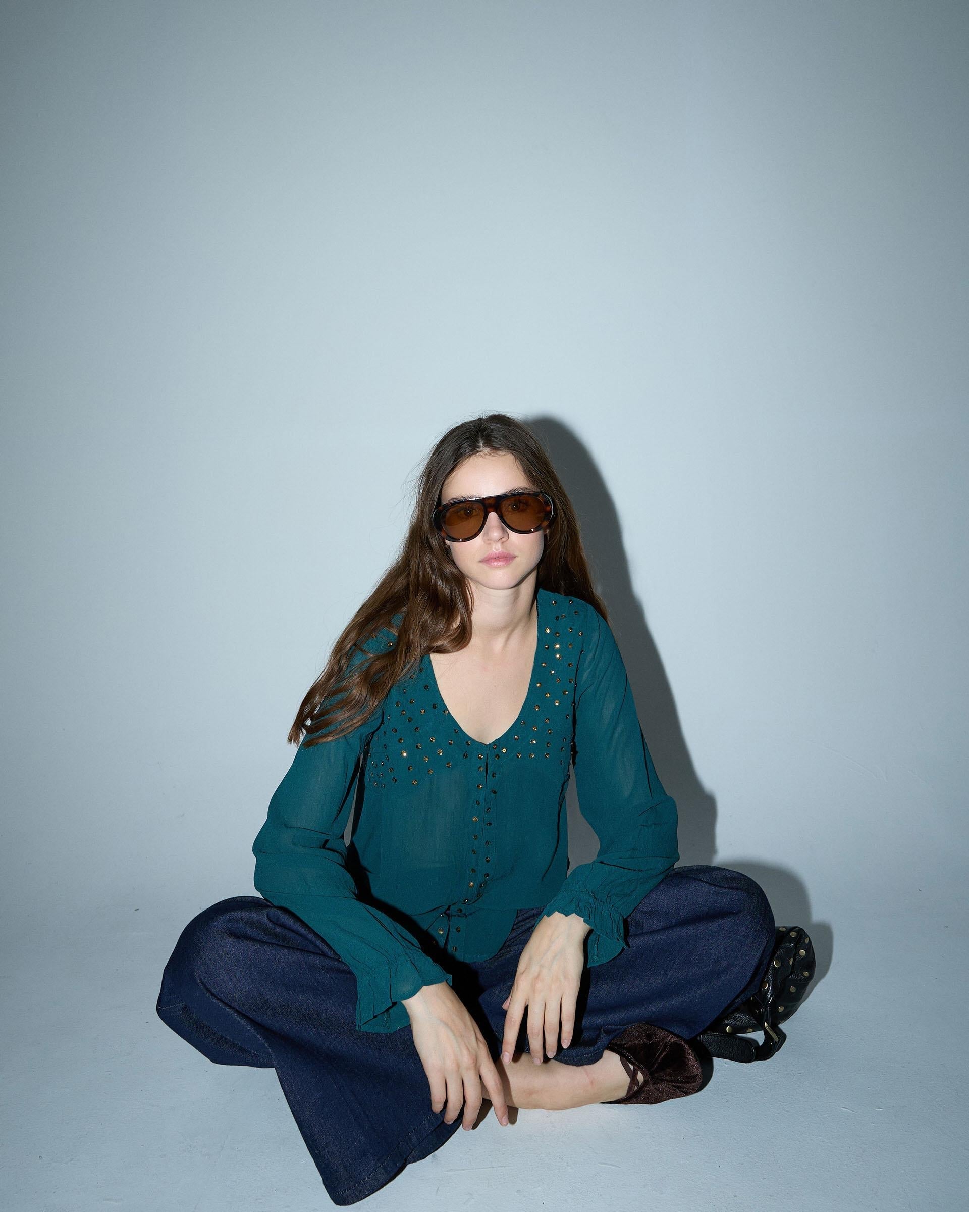 BLUSA LENTEJUELAS CANESU