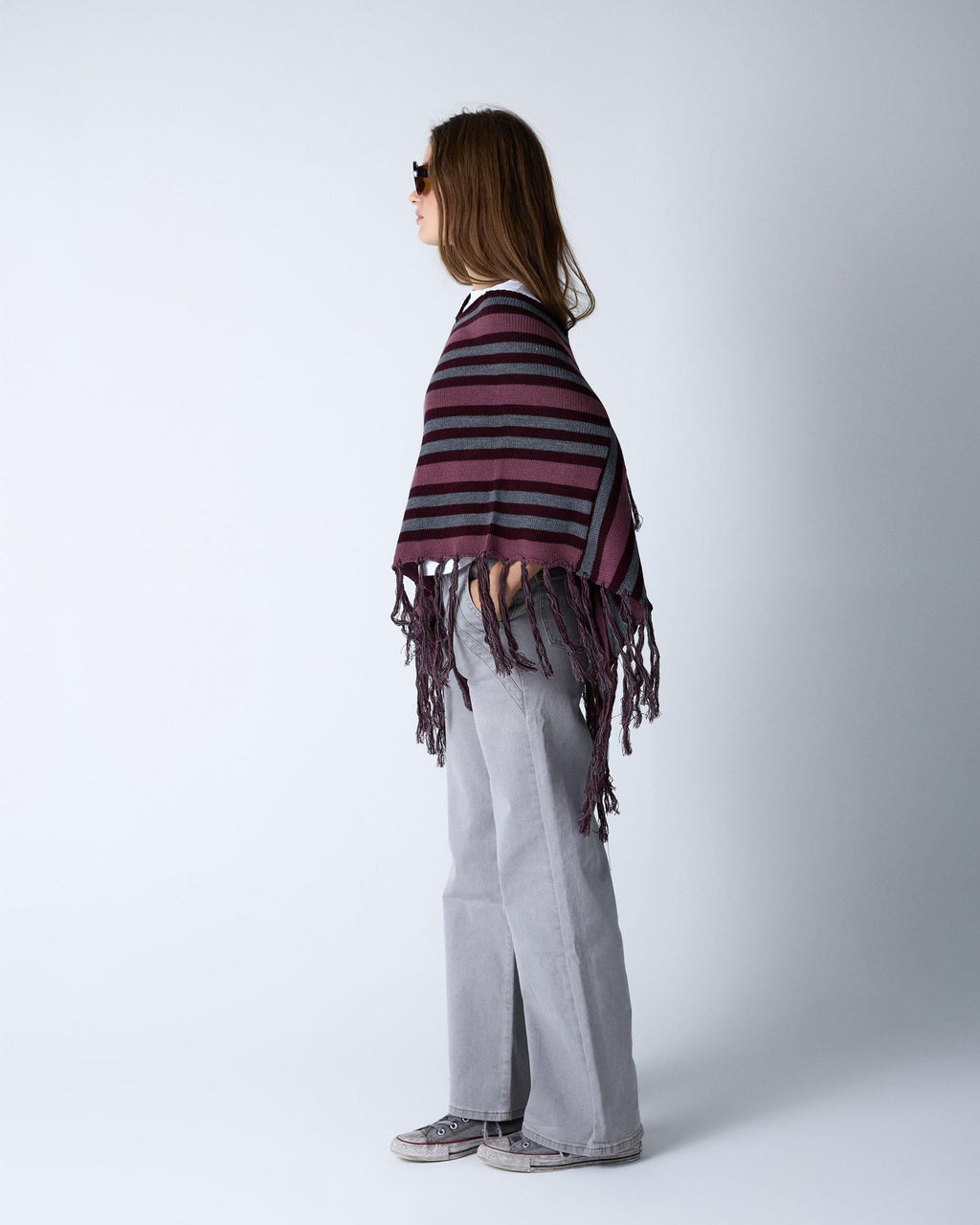 PONCHO RAYAS FLECOS