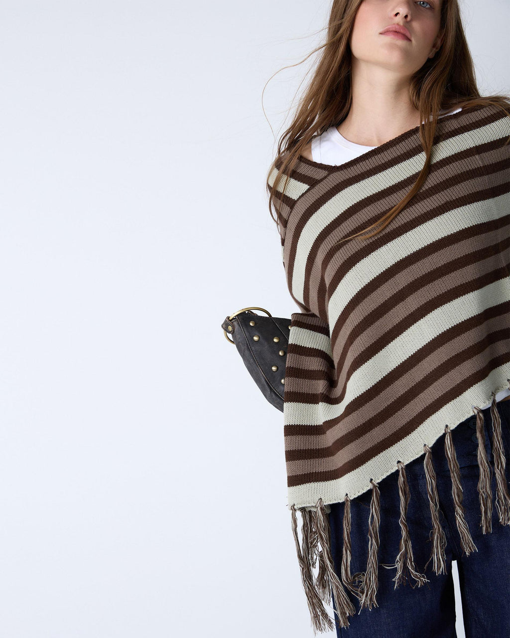 PONCHO RAYAS FLECOS