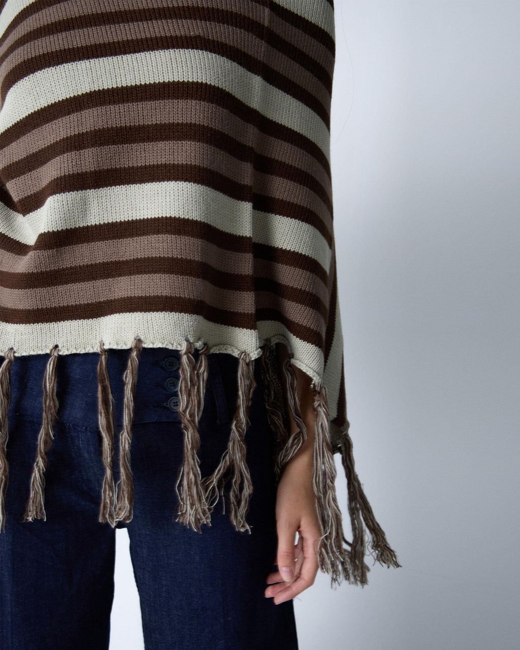 PONCHO RAYAS FLECOS