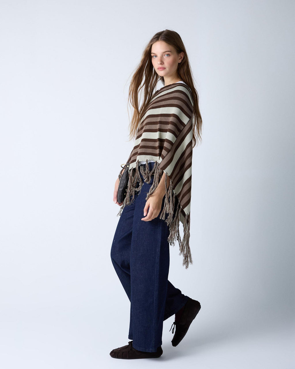 PONCHO RAYAS FLECOS