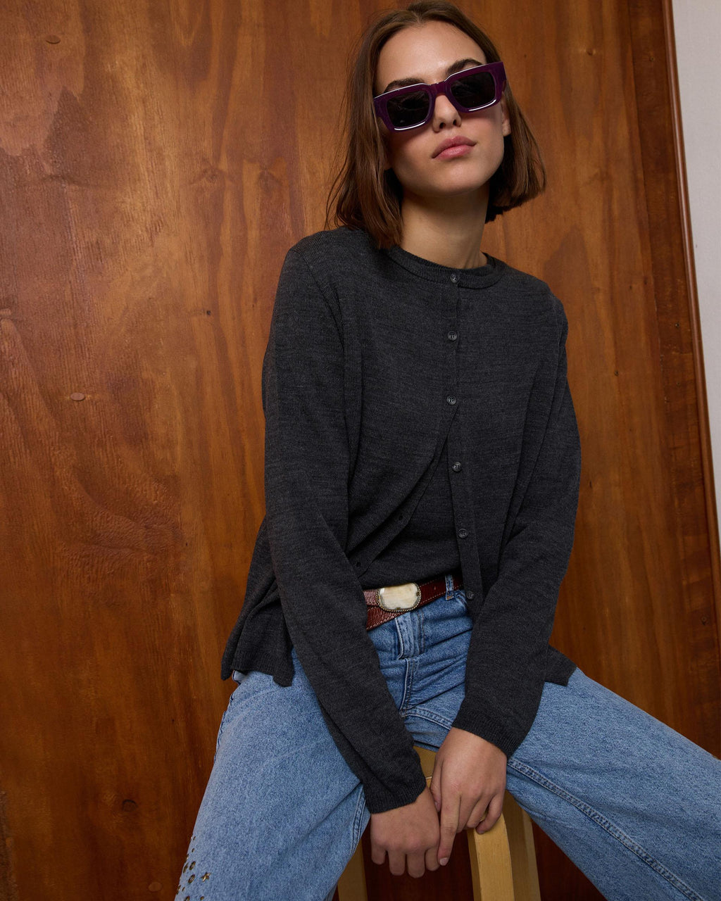CHAQUETA PUNTO FINO