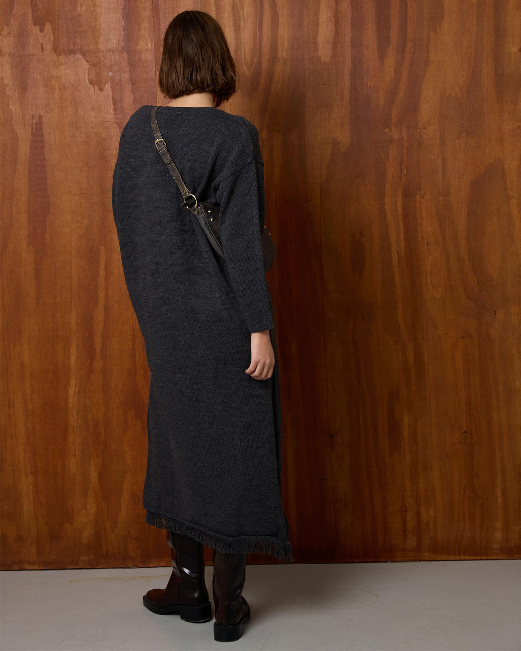 VESTIDO PUNTO JASPEADO