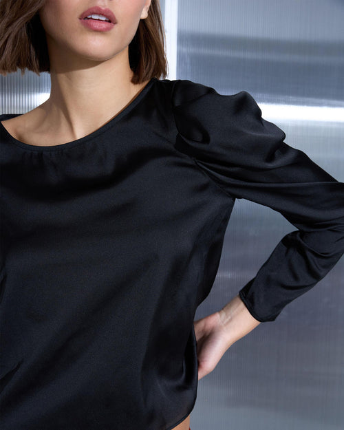 BLUSA MANGA ABULLONADA