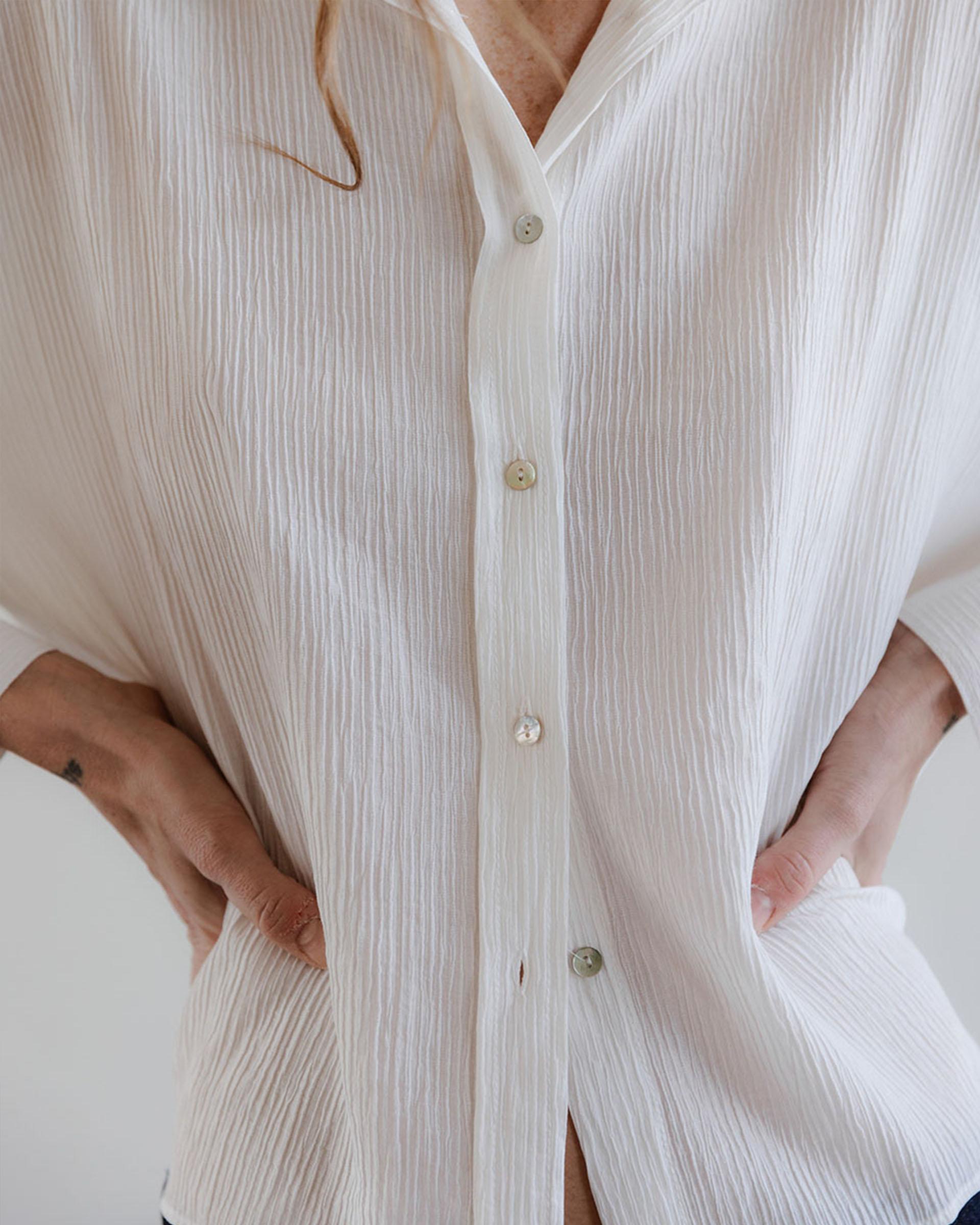 CAMISA TEJIDO PLISADO