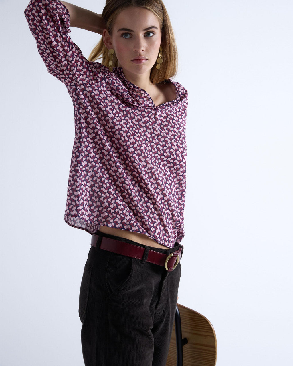 BLUSA ESTAMPADO GEOMETRICO
