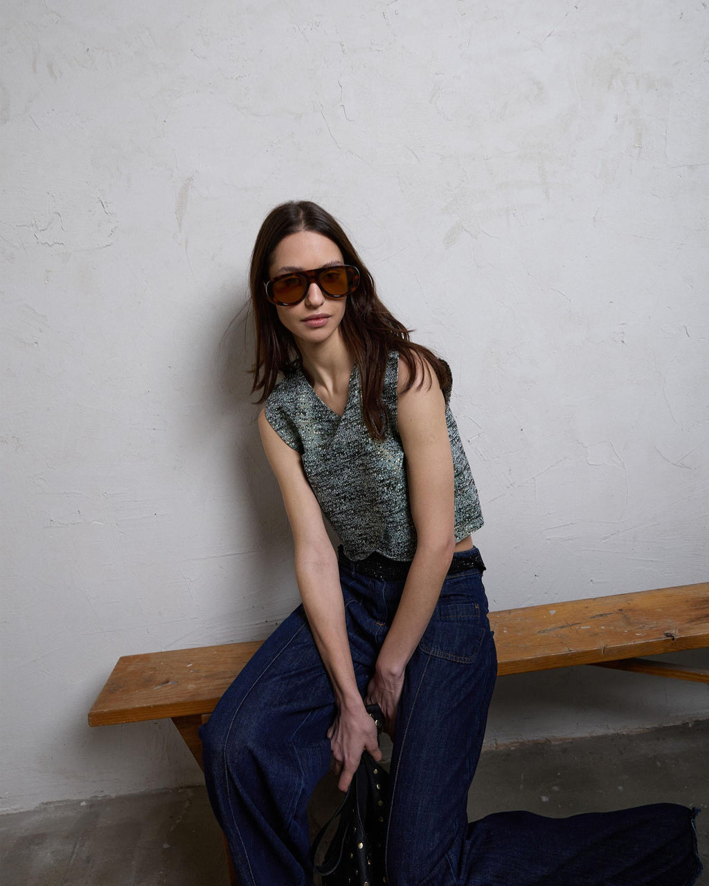 TOP CRUZADO JACQUARD
