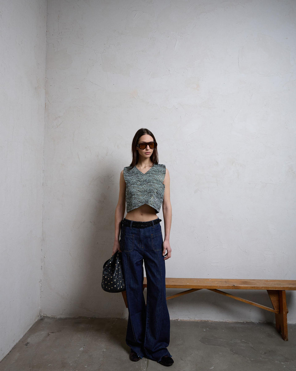 TOP CRUZADO JACQUARD