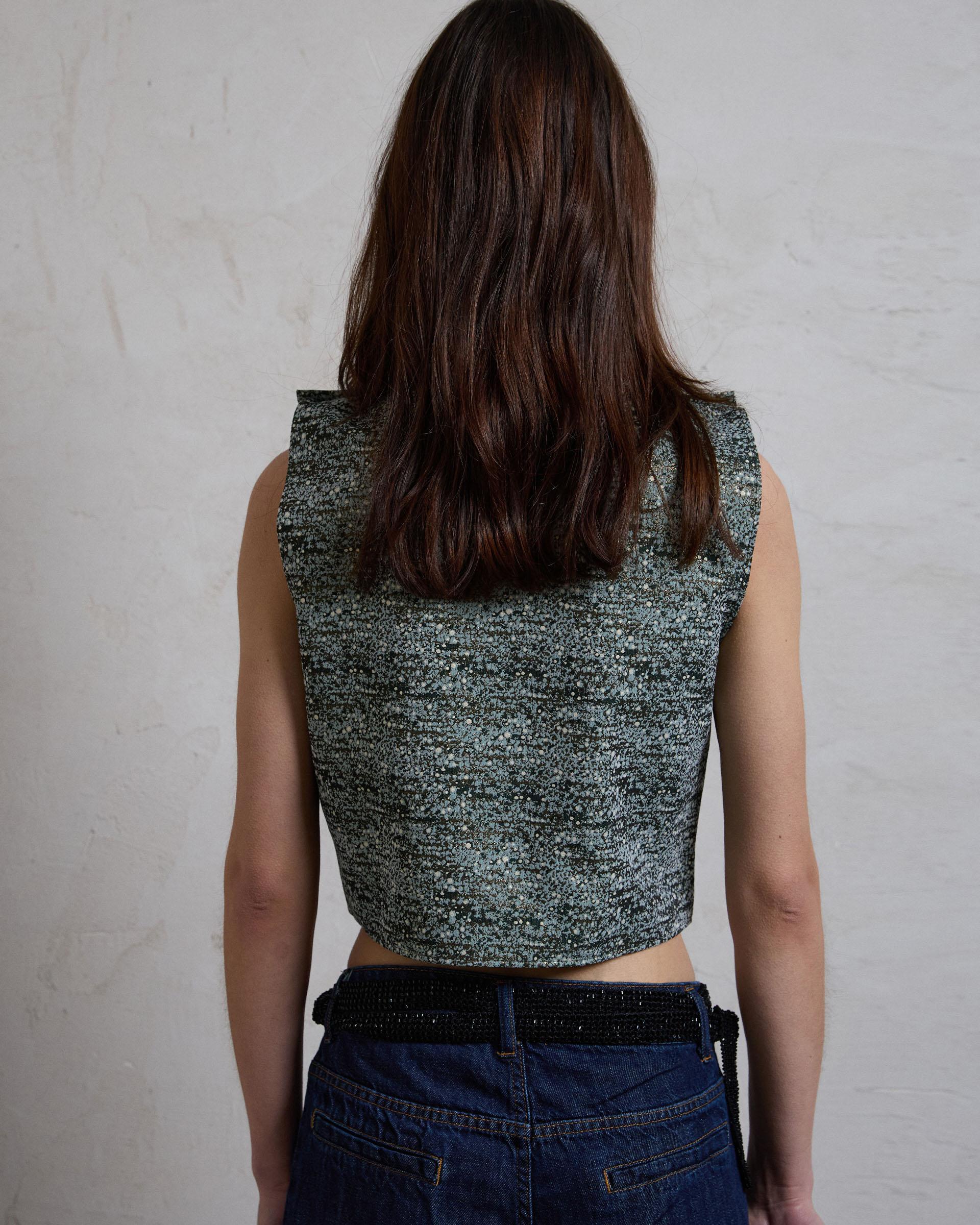 TOP CRUZADO JACQUARD