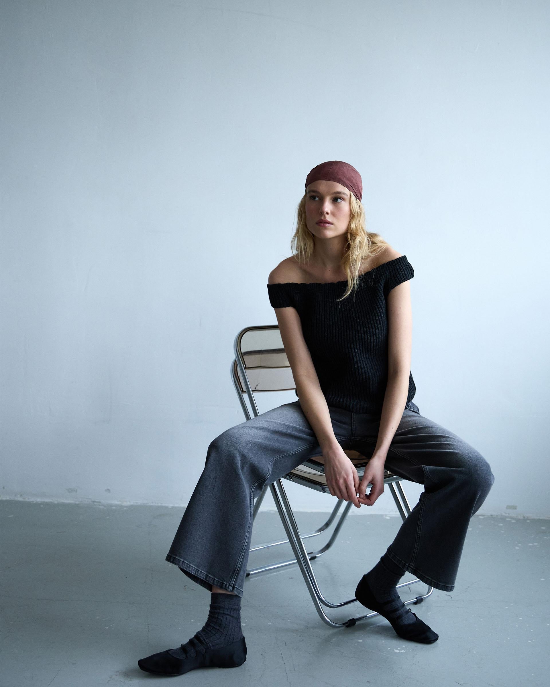 TOP PUNTO ESCOTE BARDOT LUREX