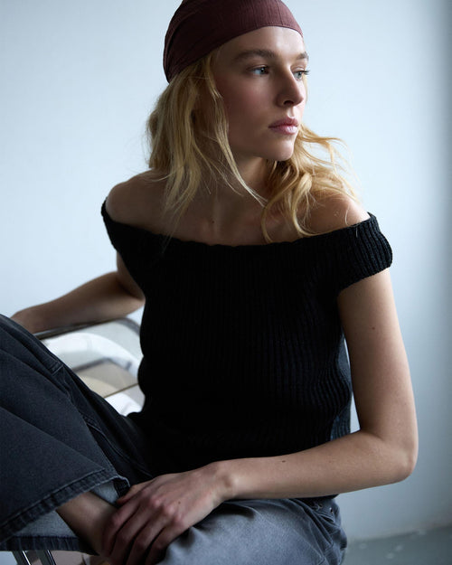 TOP PUNTO ESCOTE BARDOT LUREX