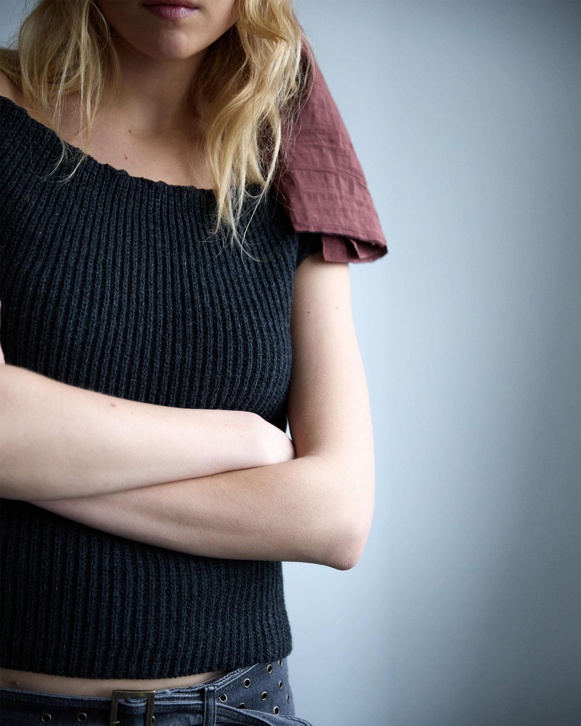 TOP PUNTO ESCOTE BARDOT LUREX