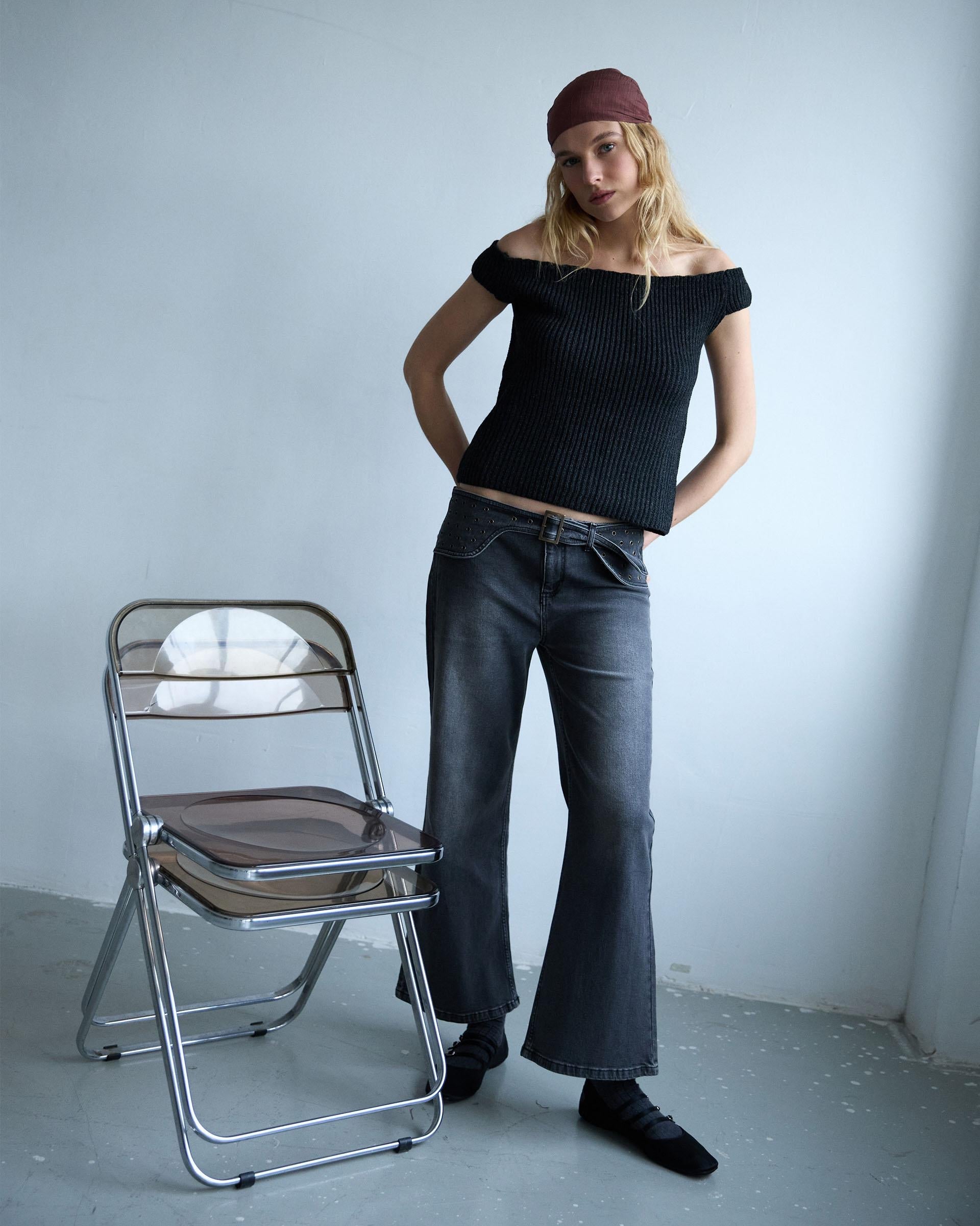 TOP PUNTO ESCOTE BARDOT LUREX