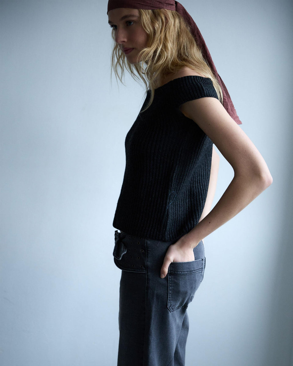 TOP PUNTO ESCOTE BARDOT LUREX