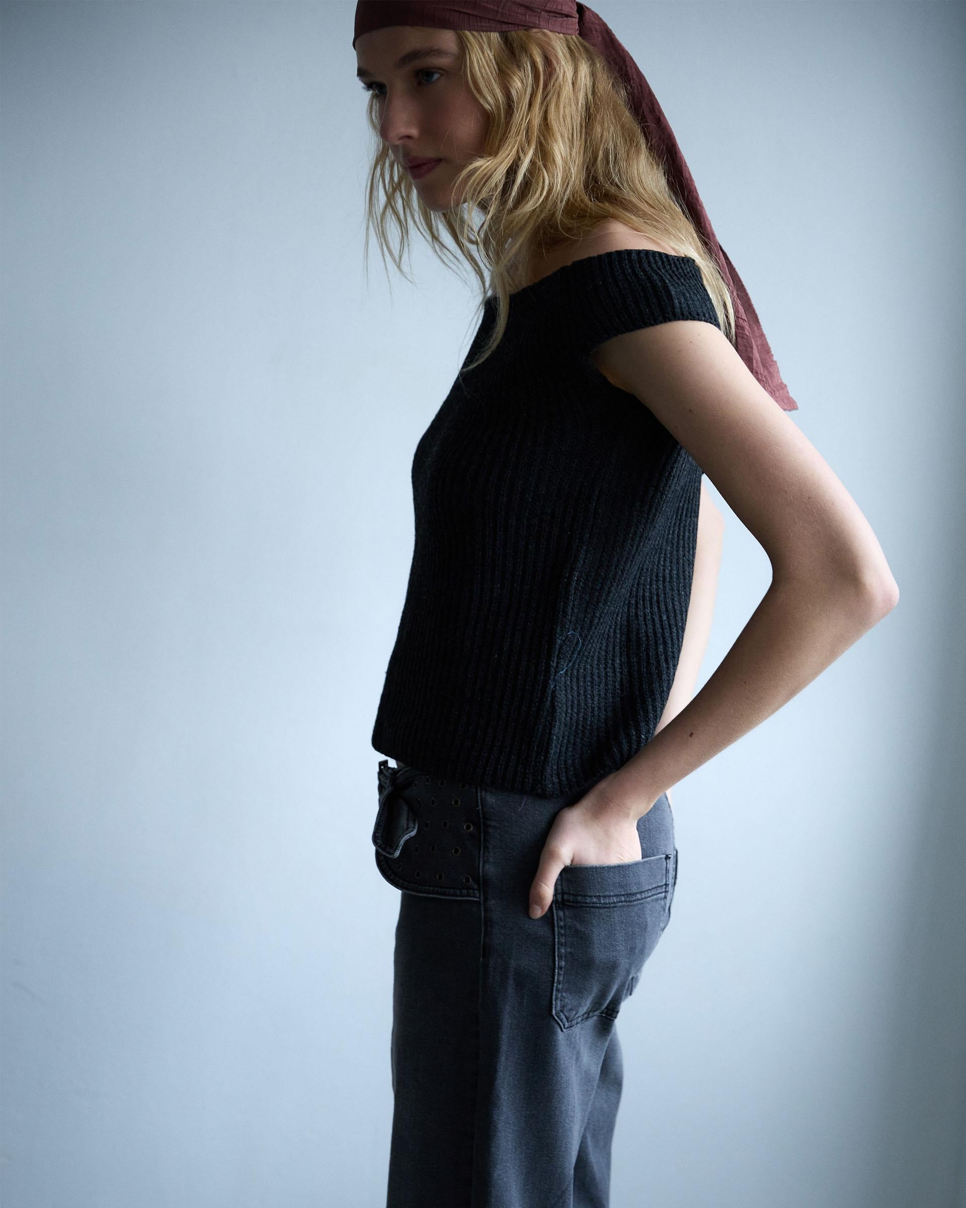 TOP PUNTO ESCOTE BARDOT LUREX