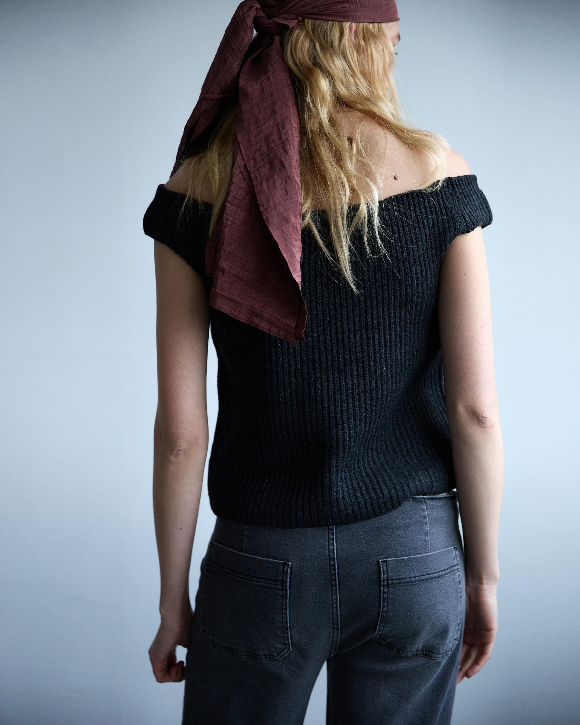 TOP PUNTO ESCOTE BARDOT LUREX