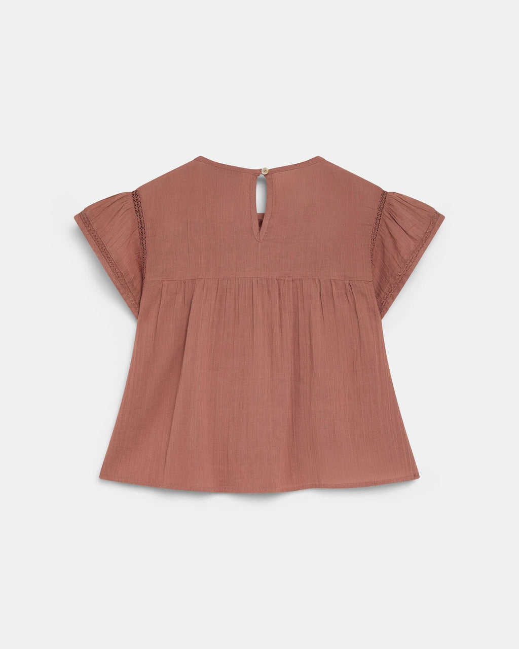 BLUSA MANGA CORTA PUNTILLAS DELANTERO