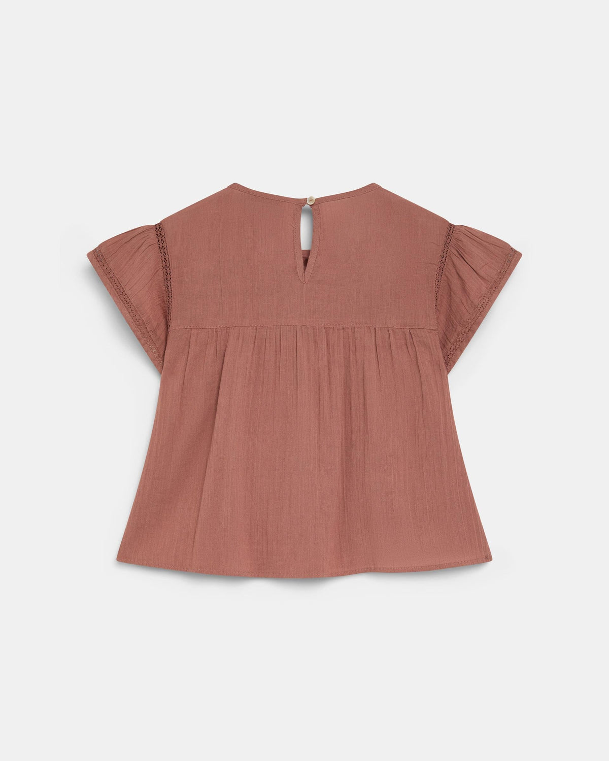 BLUSA MANGA CORTA PUNTILLAS DELANTERO