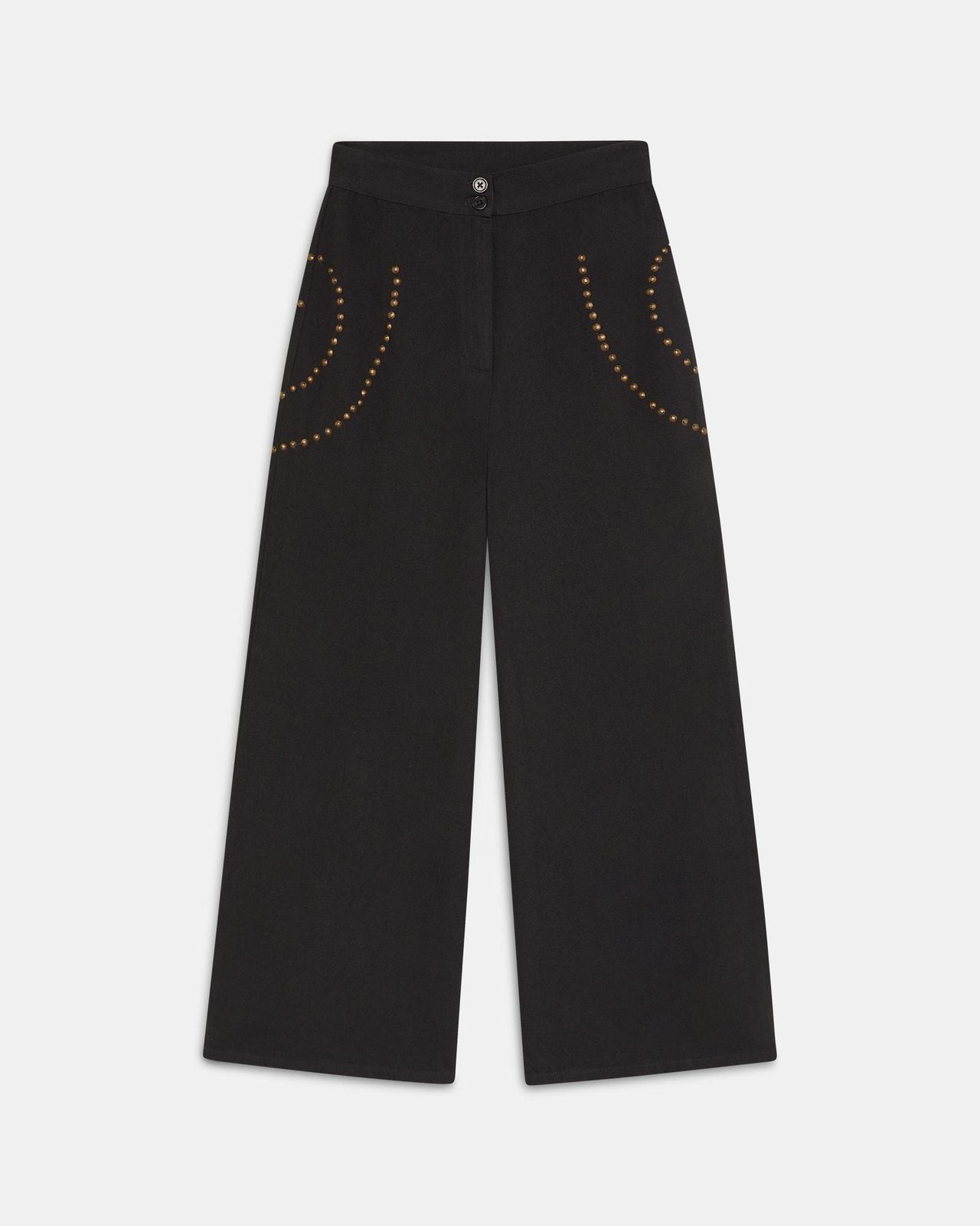 Pantalón Tachuelas Espirales Antracita