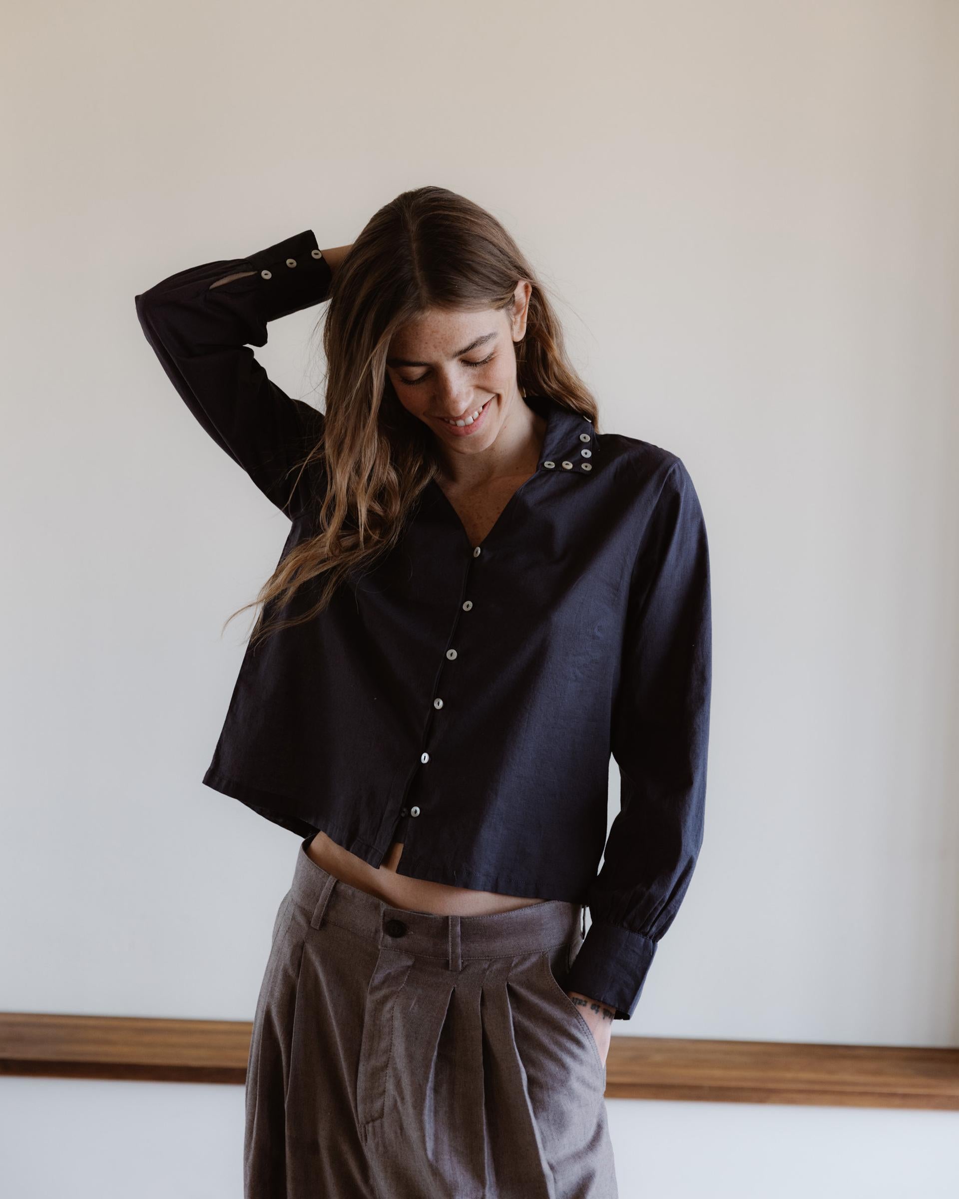 CAMISA BOTONES NACAR
