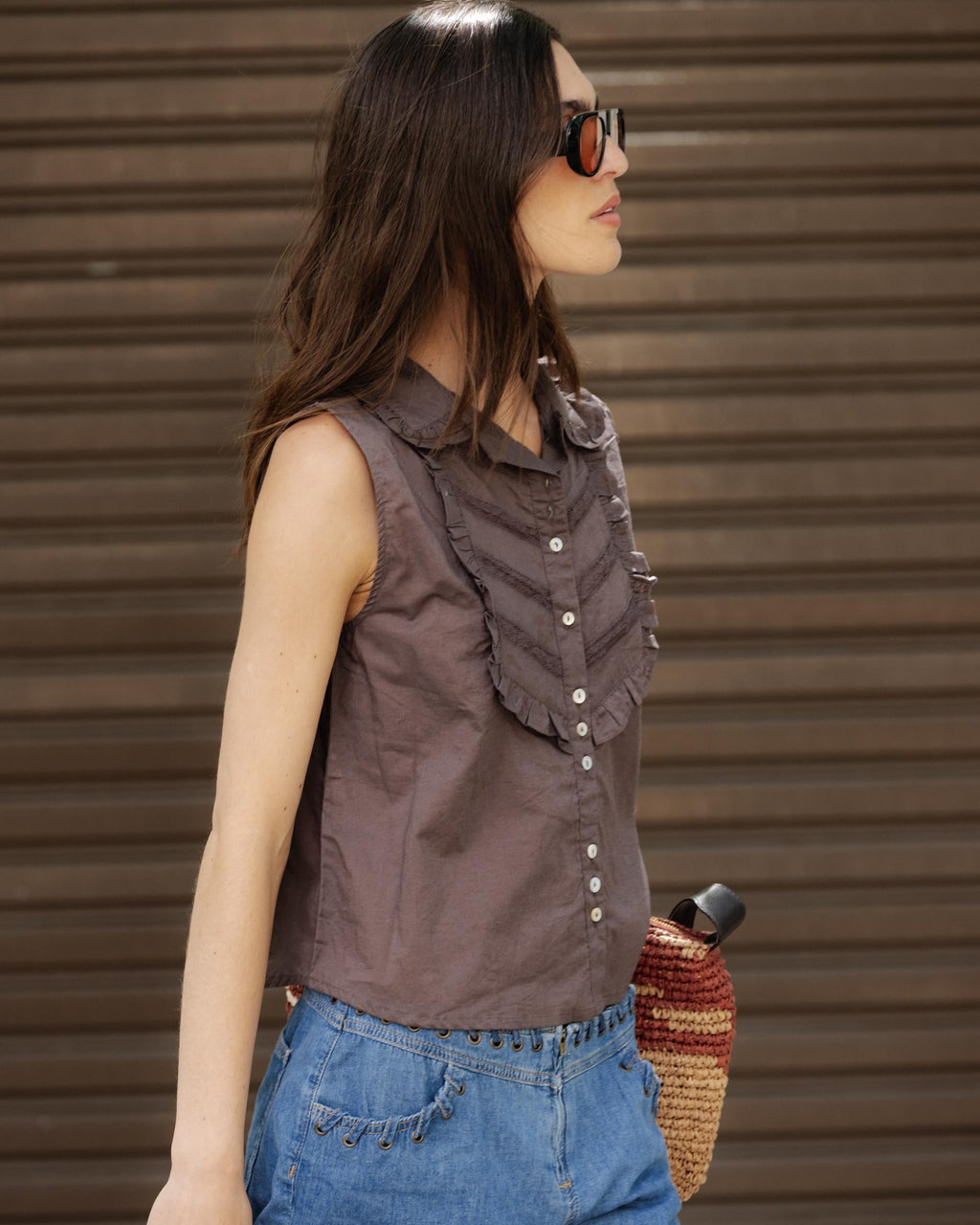 BLUSA SIN MANGAS PECHERA