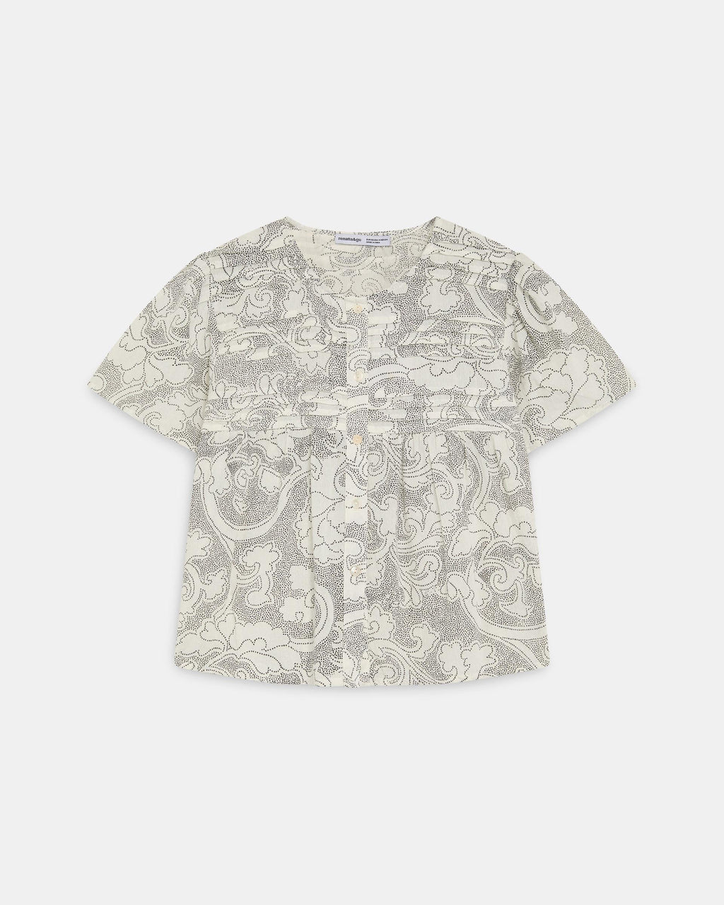 BLUSA PLIEGUES DELANTEROS BOTONES