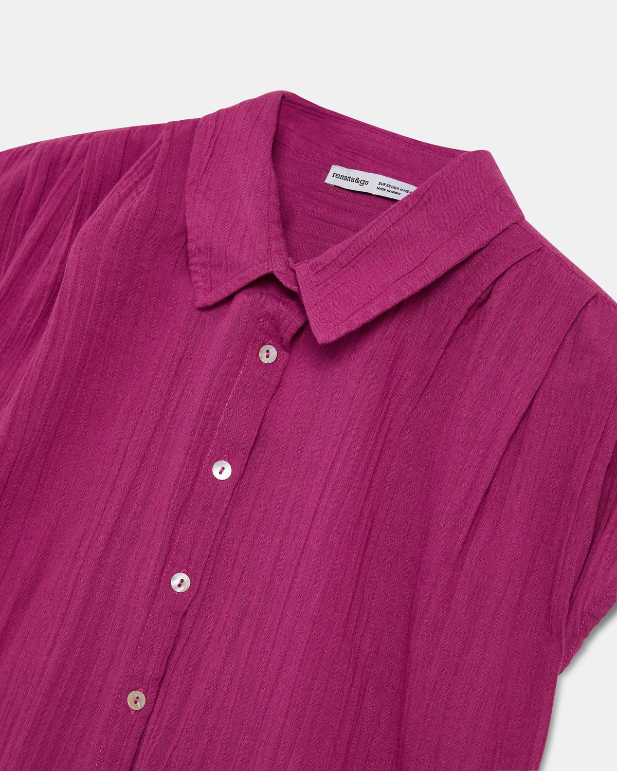CAMISA SIN MANGAS PLIEGUES