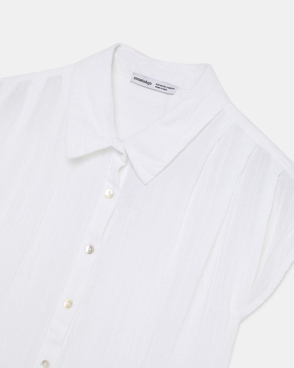 CAMISA SIN MANGAS PLIEGUES