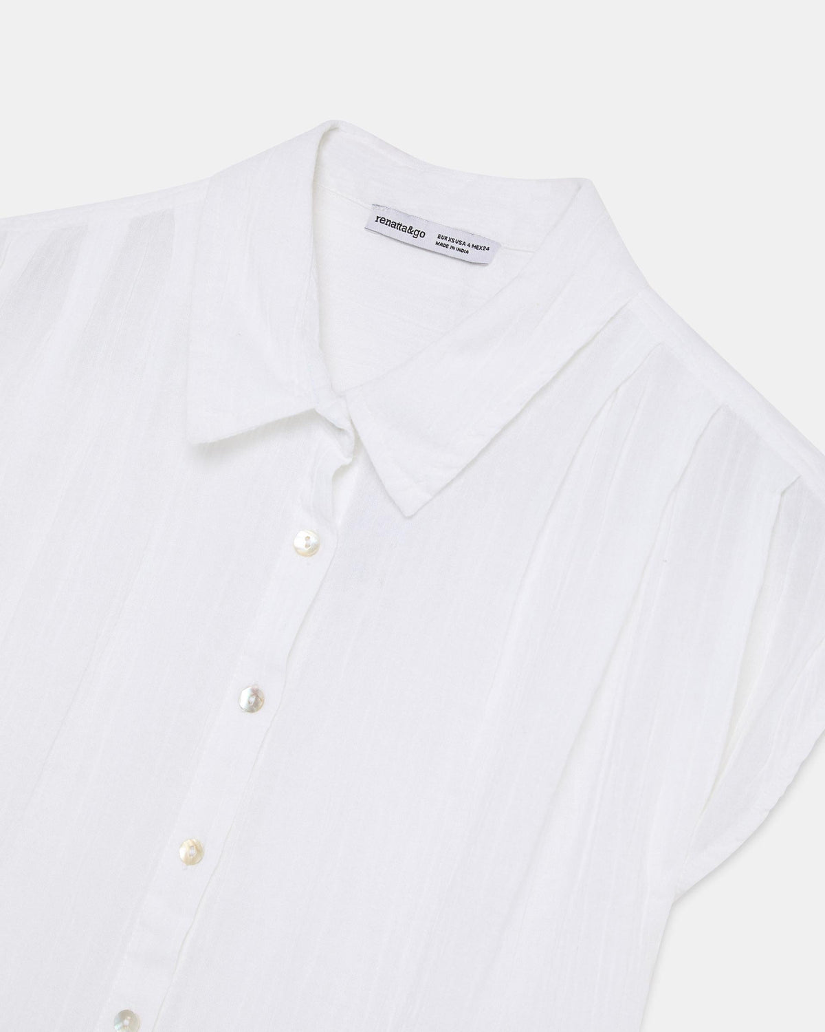 CAMISA SIN MANGAS PLIEGUES