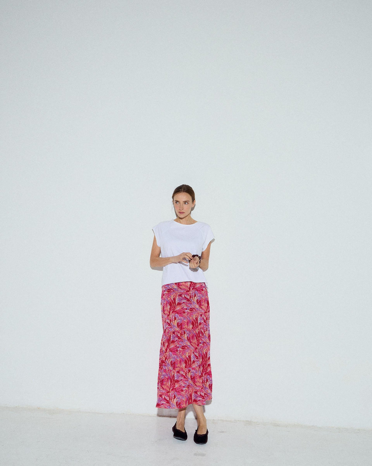 FALDA FLUIDA ESTAMPADO FLORAL