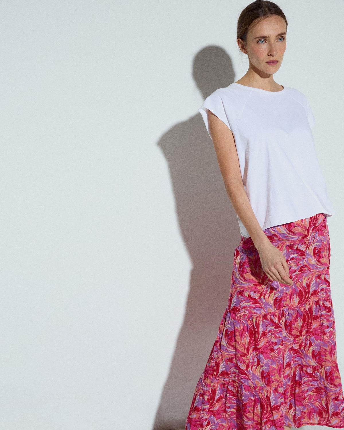 FALDA FLUIDA ESTAMPADO FLORAL