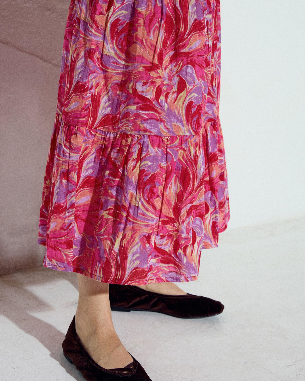 FALDA FLUIDA ESTAMPADO FLORAL