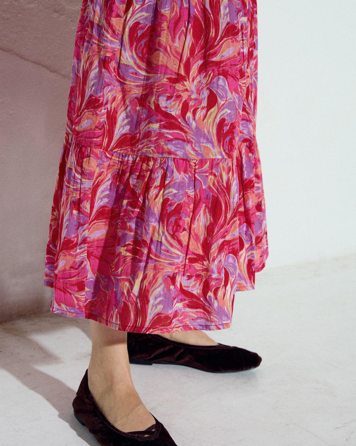 FALDA FLUIDA ESTAMPADO FLORAL