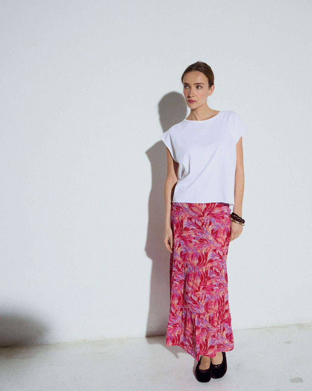 FALDA FLUIDA ESTAMPADO FLORAL