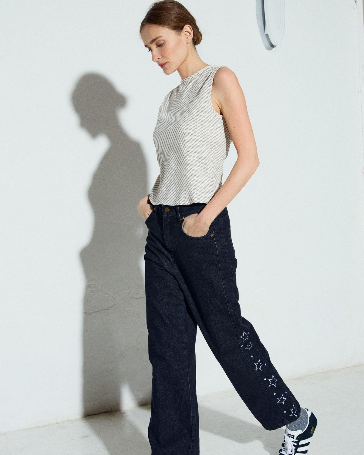 TOP ESTAMPADO RAYAS DIAGONALES