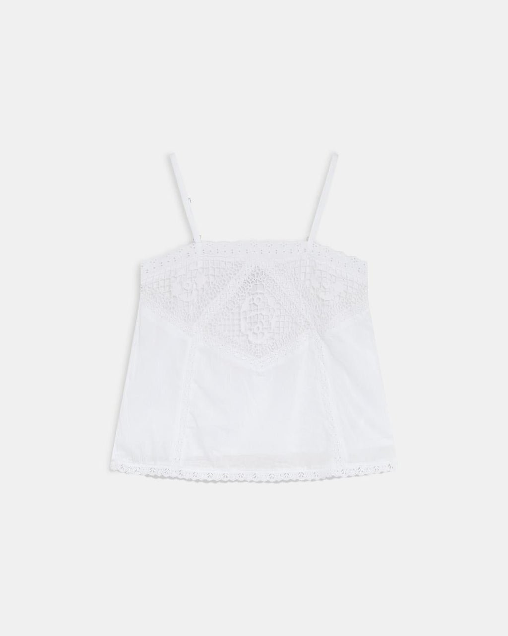 Top Lencero Encaje Blanco