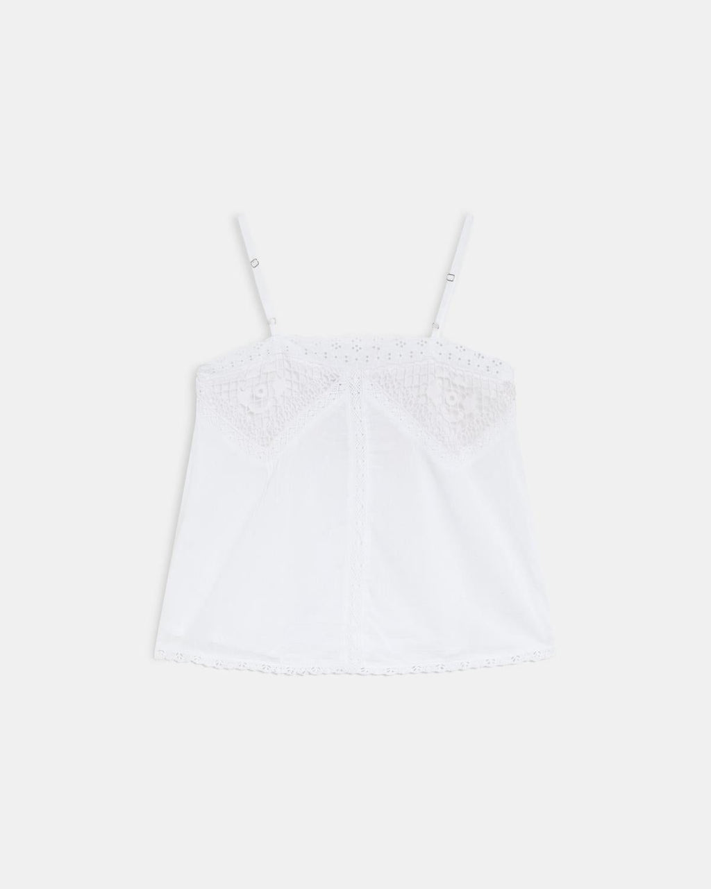 Top Lencero Encaje Blanco