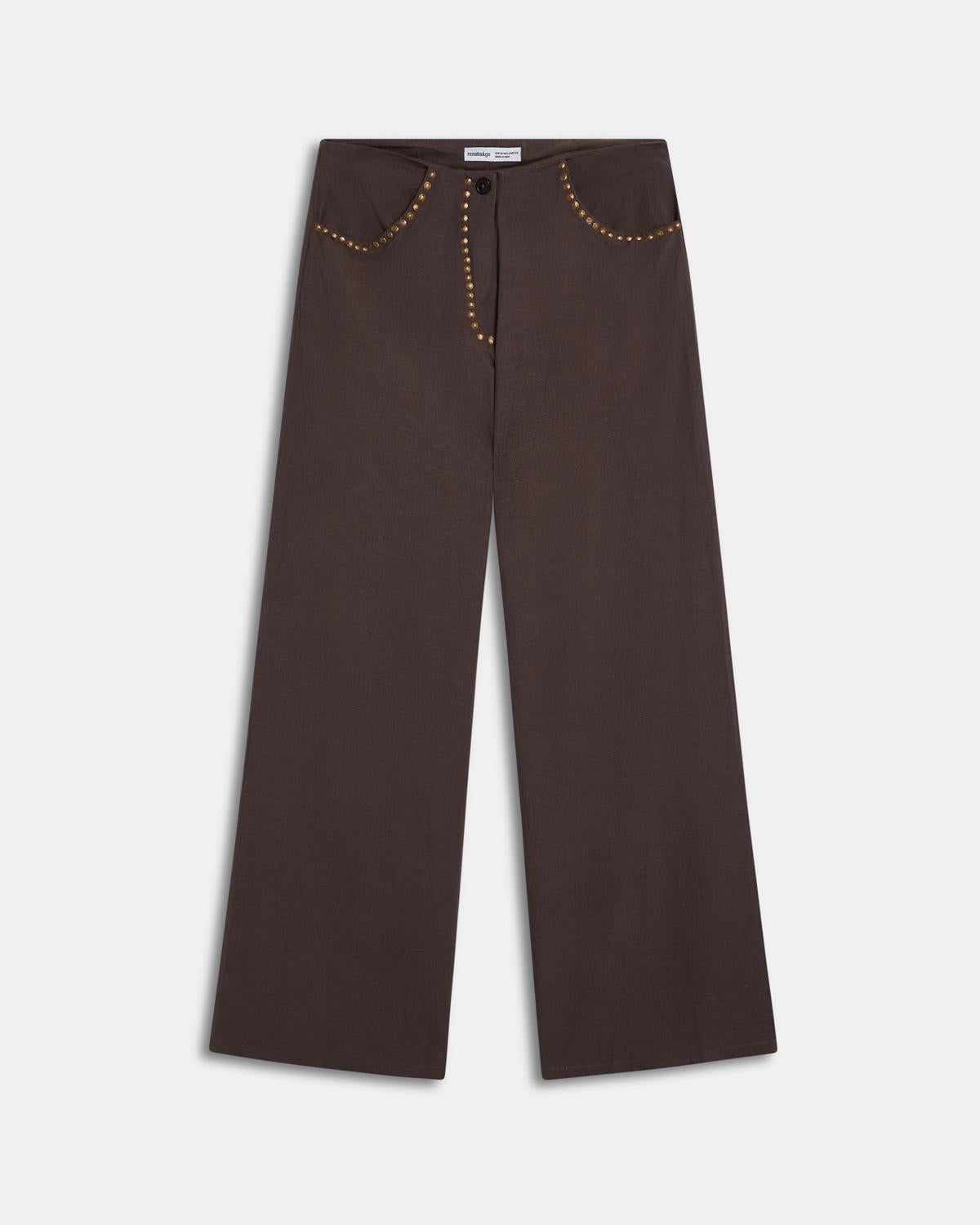 PANTALÓN FLUIDO TACHUELAS